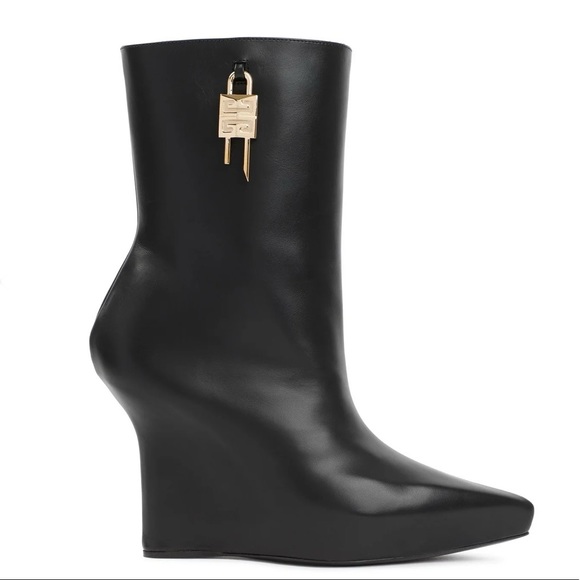 Givenchy Lock Wedge Boots - Picture 3 of 7